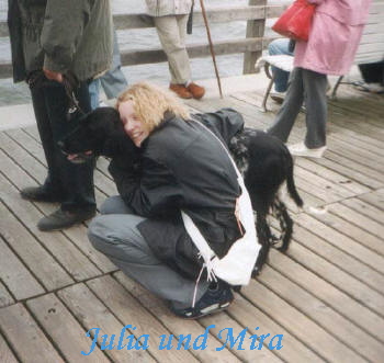 mit Mira an der Ostsee